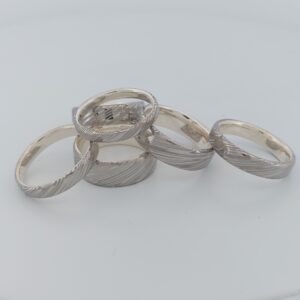 Alliance en damas et argent