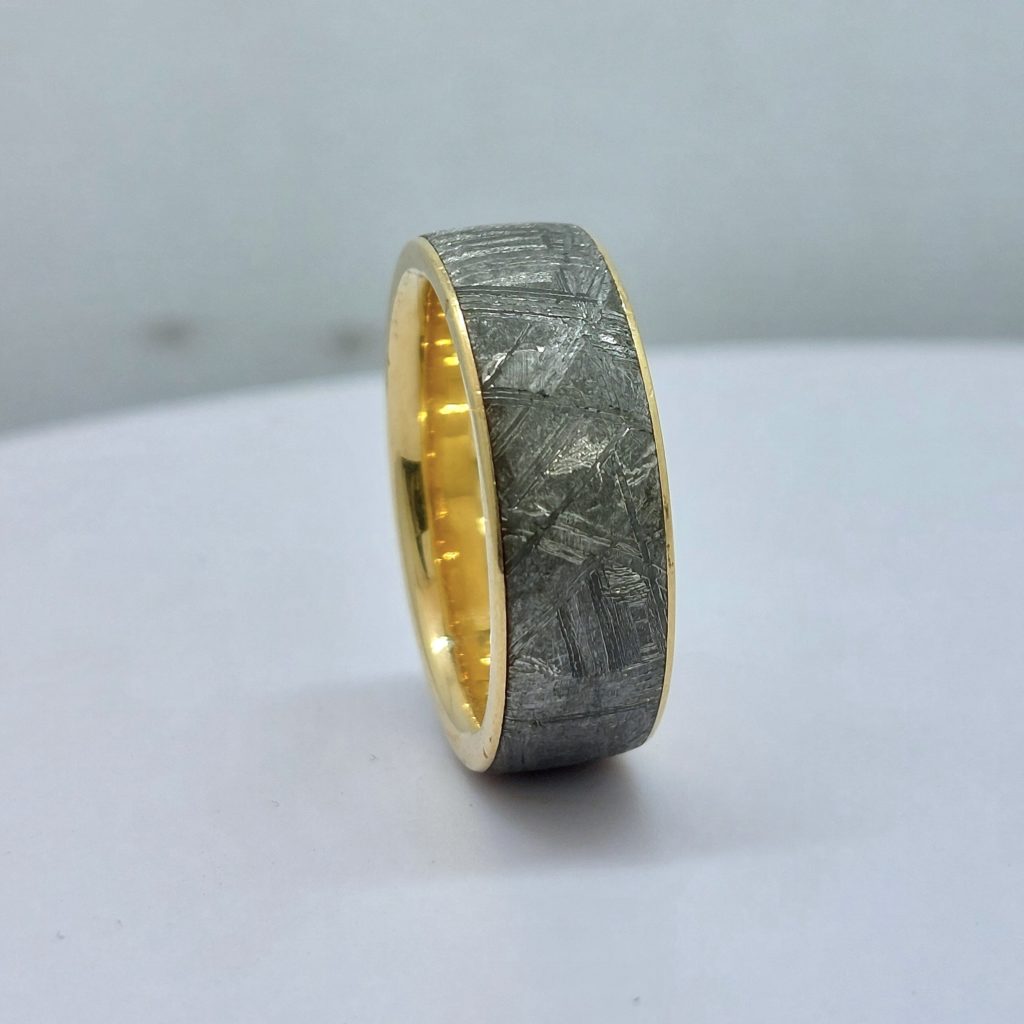 Bague /ring Météorite/meteorite La Gibeon, toluca, muonionalusta, Campo del Cielo.